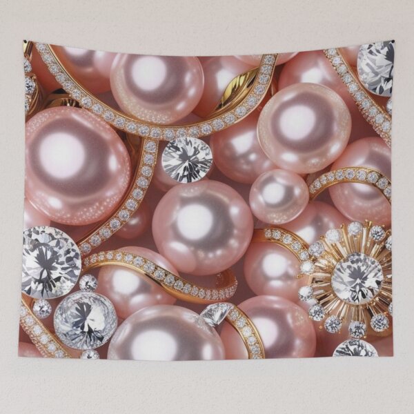 Item preview, Precious Pink - gold, diamonds, pearls, pink  designed and sold by Chippychips1.