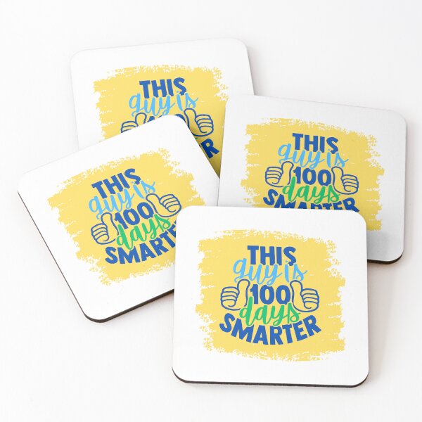 Item preview, This Guy is 100 Days Smarter, School | designed and sold by Lotta Luxxa Lifestyle.
