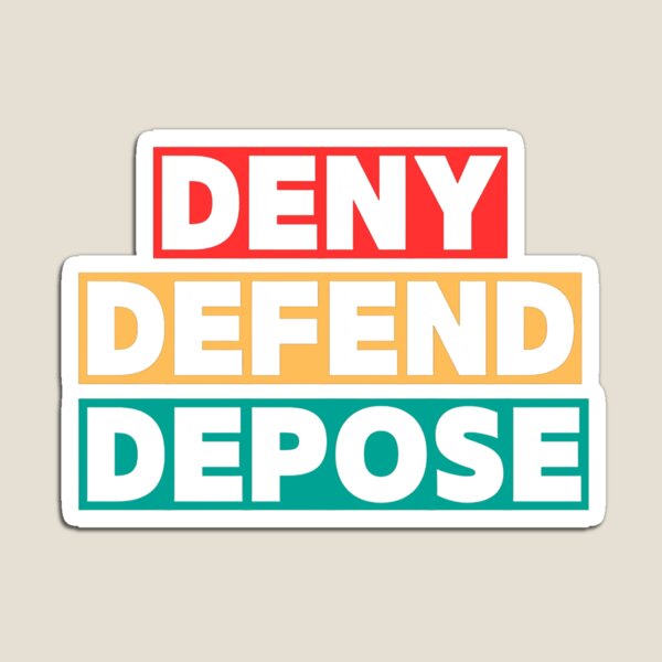 Item preview, deny defend depose designed and sold by ByArtness.
