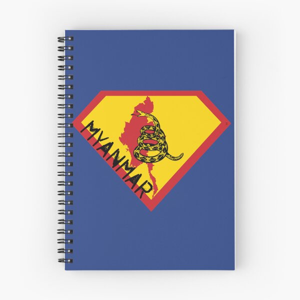 Item preview, MYANMAR Spell Out - Freedom Is The Superpower - Gadsden Snake Flag - Dont Tread On Me SUPERHERO design designed and sold by pelagio.