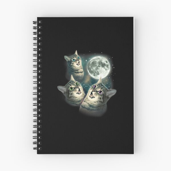 Item preview, Funny Cat Gift Graphic Tee Three Cat Moon 3 Wolfs Cute Kitten Graphic  designed and sold by FunnyHumorTees.