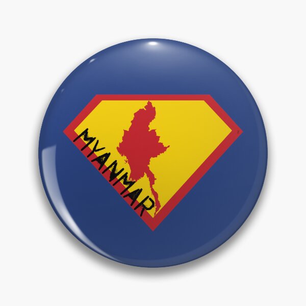 Item preview, MYANMAR Spell Out - Freedom Is The Superpower - SUPERHERO design designed and sold by pelagio.