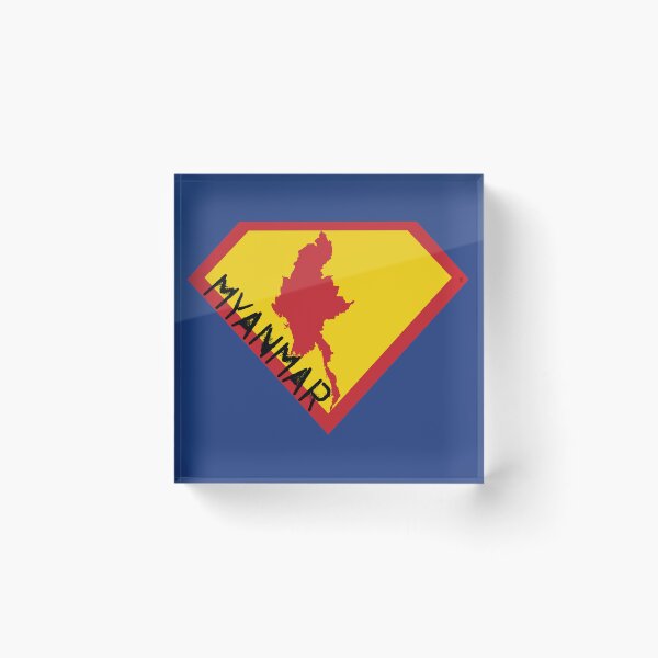 Item preview, MYANMAR Spell Out - Freedom Is The Superpower - SUPERHERO design designed and sold by pelagio.