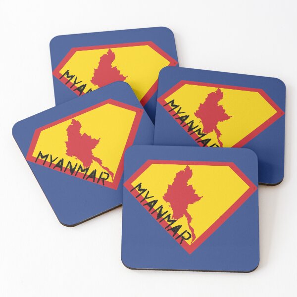Item preview, MYANMAR Spell Out - Freedom Is The Superpower - SUPERHERO design designed and sold by pelagio.
