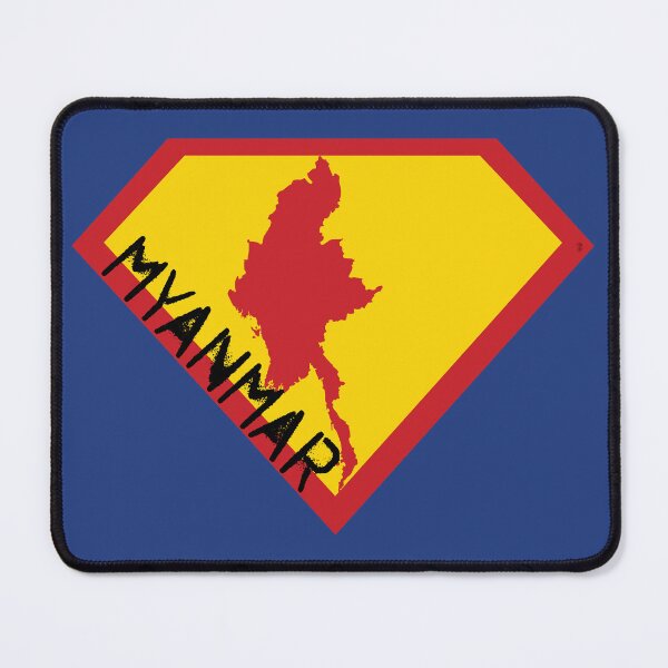 Item preview, MYANMAR Spell Out - Freedom Is The Superpower - SUPERHERO design designed and sold by pelagio.