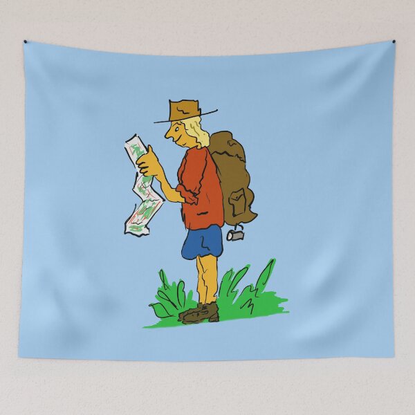 Item preview, Lady or Girl Hiking or Rambleing with map. designed and sold by iancoppack.