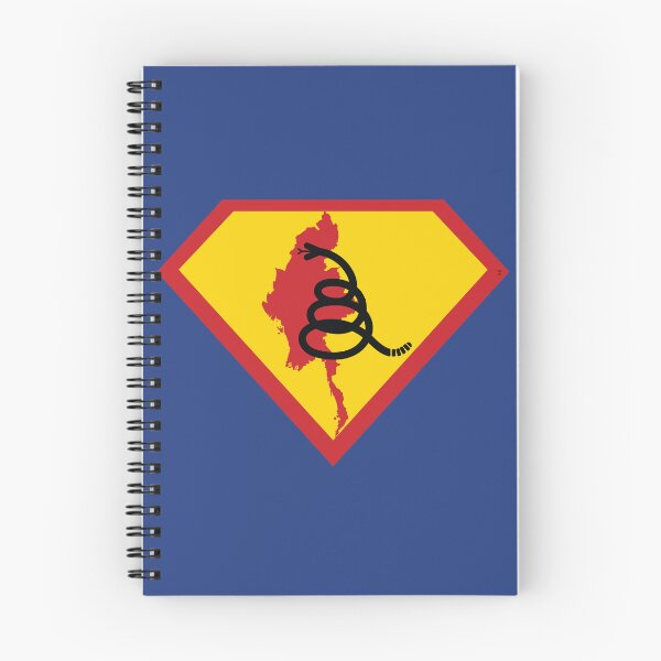 Item preview, MYANMAR  - Freedom Is The Superpower - Modern Gadsden Snake Flag - Dont Tread On Me SUPERHERO design designed and sold by pelagio.