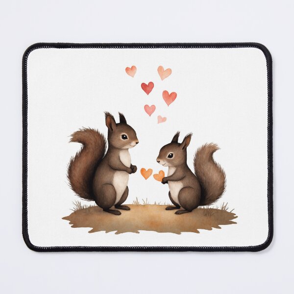 Item preview, Watercolor squirrel family, watercolor squirrel , valentine day, love, adorable animals designed and sold by Victoria Riabov.