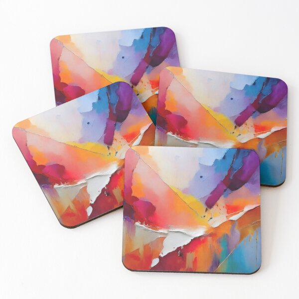 Item preview, Abstract psychedelic landscape with vibrant colors and swirling patterns designed and sold by homydesign.