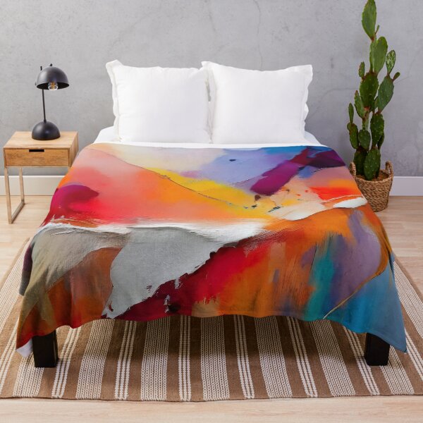 Item preview, Abstract psychedelic landscape with vibrant colors and swirling patterns designed and sold by homydesign.