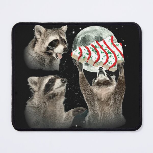Item preview, Three Raccoons Christmas Cake Moon designed and sold by Silkyboy.