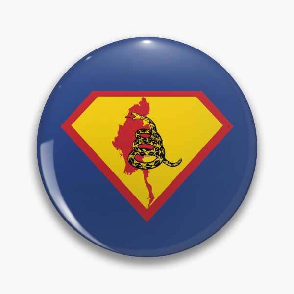 Item preview, MYANMAR  - Freedom Is The Superpower - Gadsden Snake Flag - Dont Tread On Me SUPERHERO design designed and sold by pelagio.
