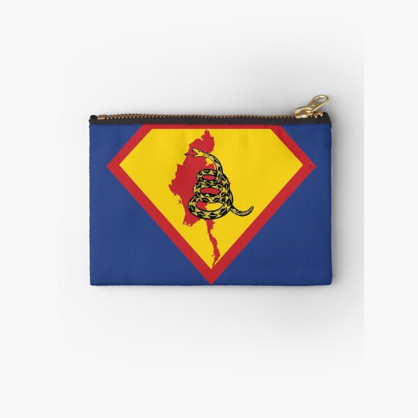 Item preview, MYANMAR  - Freedom Is The Superpower - Gadsden Snake Flag - Dont Tread On Me SUPERHERO design designed and sold by pelagio.