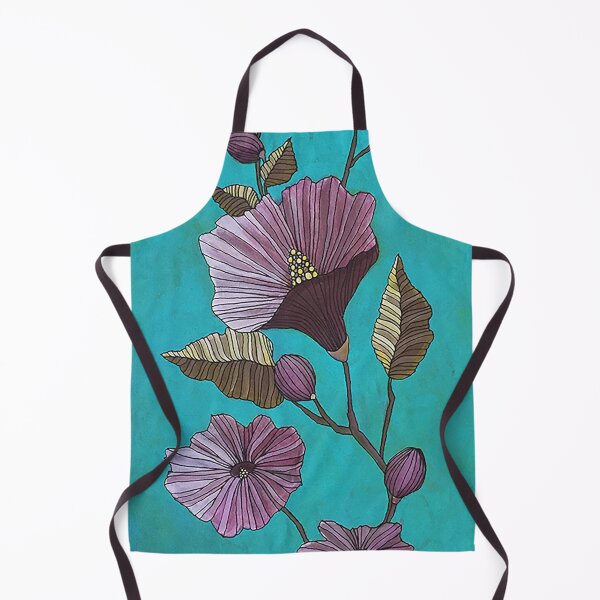 Item preview, Pink and Gold Floral on Teal designed and sold by Hannah Smith Art.