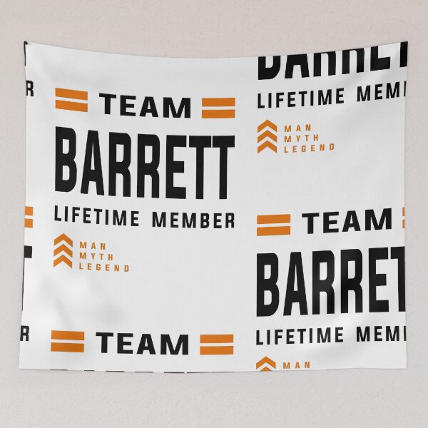 Item preview, Team Barrett Lifetime Member Funny Name Barrett designed and sold by cidolopez.
