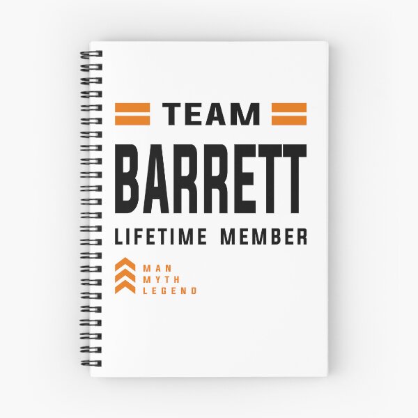 Artikelvorschau, Team Barrett Lebenslanges Mitglied Lustiger Name Barrett entworfen und verkauft von cidolopez.