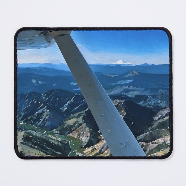 Artikelvorschau, Mount Rainier, Cascade Foot Hills (Ölgemälde) entworfen und verkauft von flyscenicair.