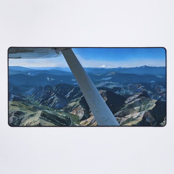 Artikelvorschau, Mount Rainier, Cascade Foot Hills (Ölgemälde) entworfen und verkauft von flyscenicair.