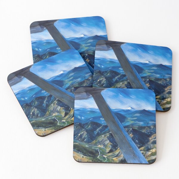 Artikelvorschau, Mount Rainier, Cascade Foot Hills (Pastell) entworfen und verkauft von flyscenicair.