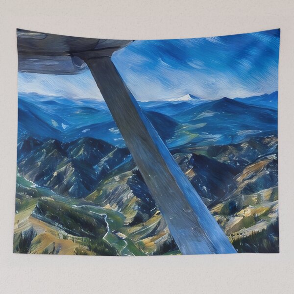 Artikelvorschau, Mount Rainier, Cascade Foot Hills (Pastell) entworfen und verkauft von flyscenicair.