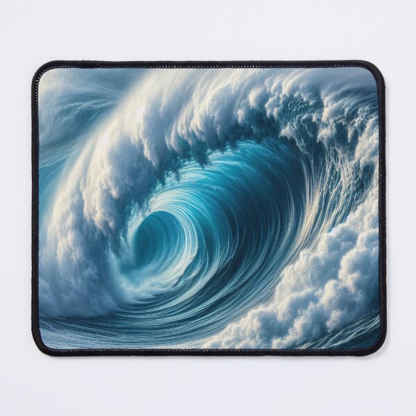 Item preview, A digital artwork of a stylized wave with intricate lines and patterns designed and sold by homydesign.