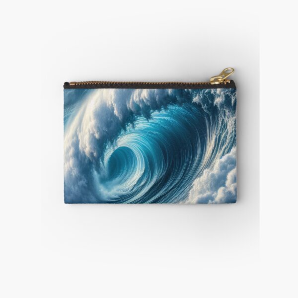 Item preview, A digital artwork of a stylized wave with intricate lines and patterns designed and sold by homydesign.