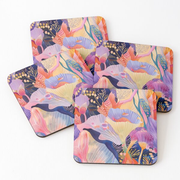 Item preview, Tropical Leaf Symphony in Rainbow Colors designed and sold by MindKunst.