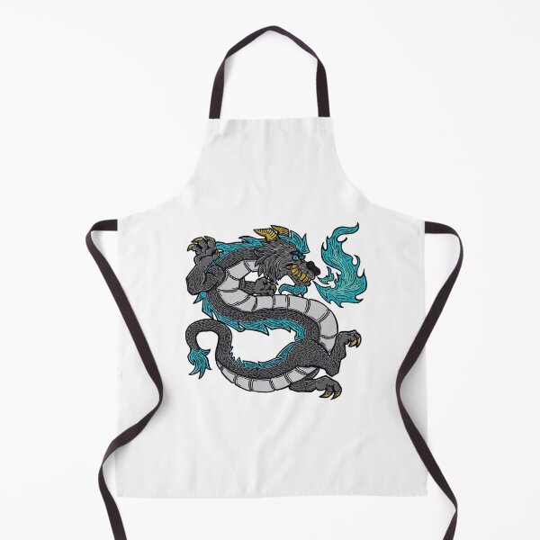 Item preview, Long silver dragon with blue fire designed and sold by estermonteraa.