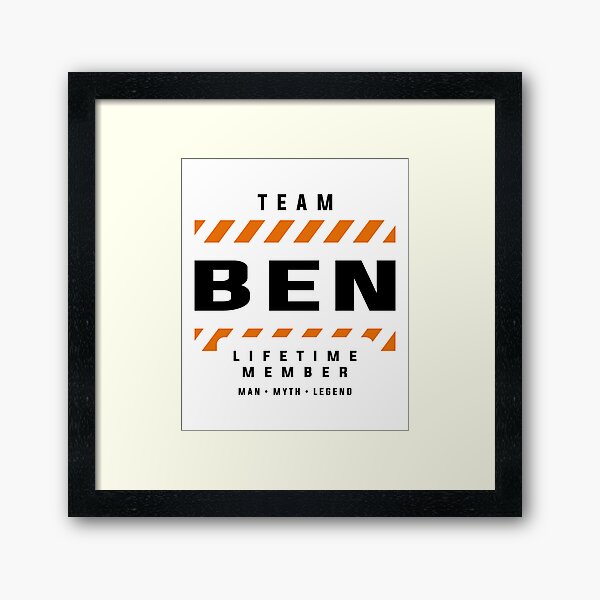 Item preview, Team Ben Lifetime Member Funny Name Ben designed and sold by cidolopez.