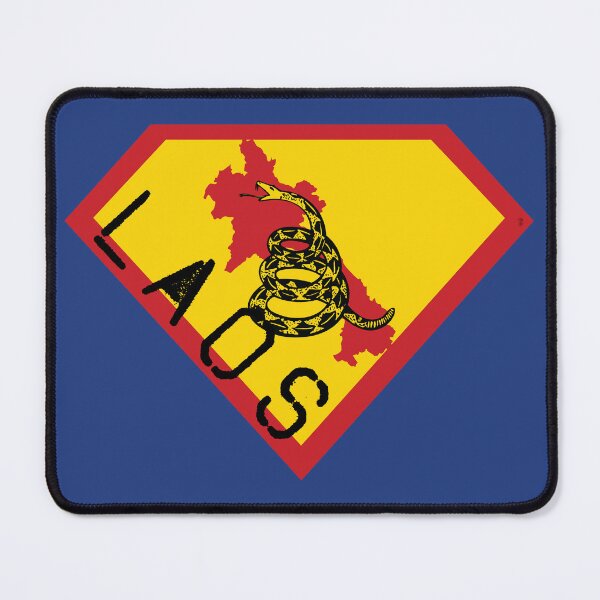 Item preview, LAOS Spell Out - Freedom Is The Superpower - Gadsden Snake Flag - Dont Tread On Me SUPERHERO design designed and sold by pelagio.