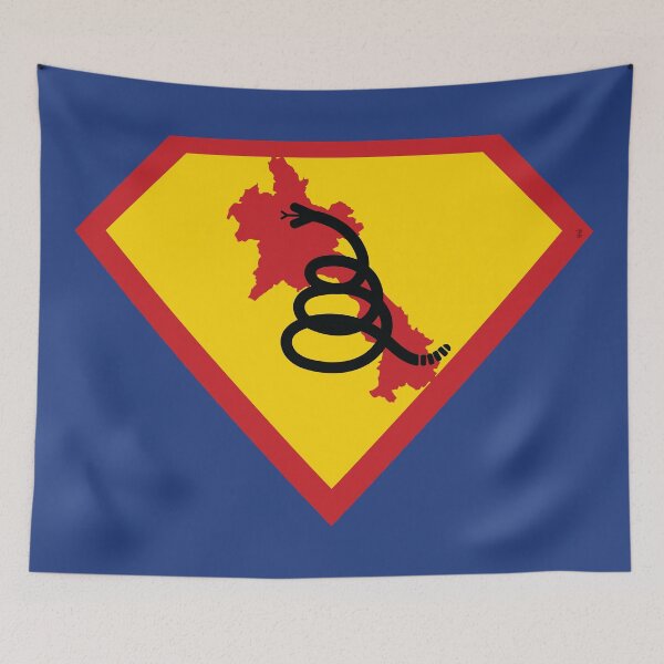 Item preview, LAOS  - Freedom Is The Superpower - Modern Gadsden Snake Flag - Dont Tread On Me SUPERHERO design designed and sold by pelagio.