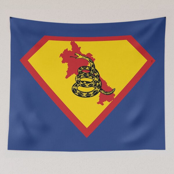 Item preview, LAOS  - Freedom Is The Superpower - Gadsden Snake Flag - Dont Tread On Me SUPERHERO design designed and sold by pelagio.