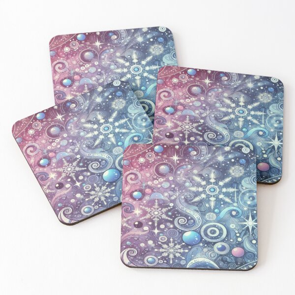 Item preview, Surreal Snowy Galaxy with Dreamy Doodles designed and sold by Imaginarium of Chaos falcon88 .
