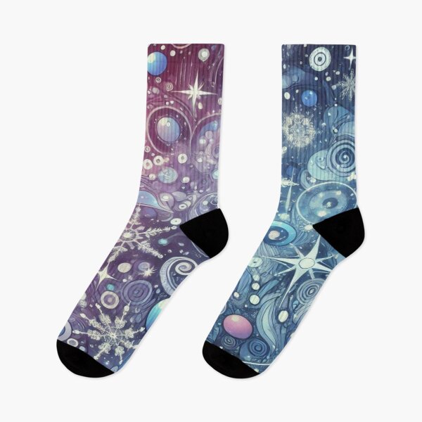 Item preview, Surreal Snowy Galaxy with Dreamy Doodles designed and sold by Imaginarium of Chaos falcon88 .