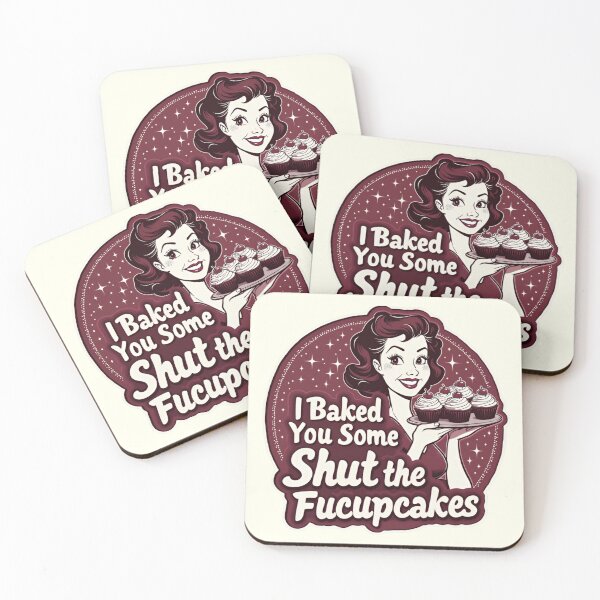 Item preview, Funny Vintage Housewife I Baked You Some Shut The Fucupcakes designed and sold by ArtFromBeyond.