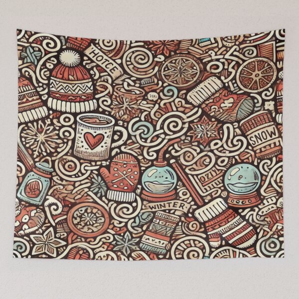Item preview, Cozy Winter Mazes with Doodle Elements designed and sold by Imaginarium of Chaos falcon88 .