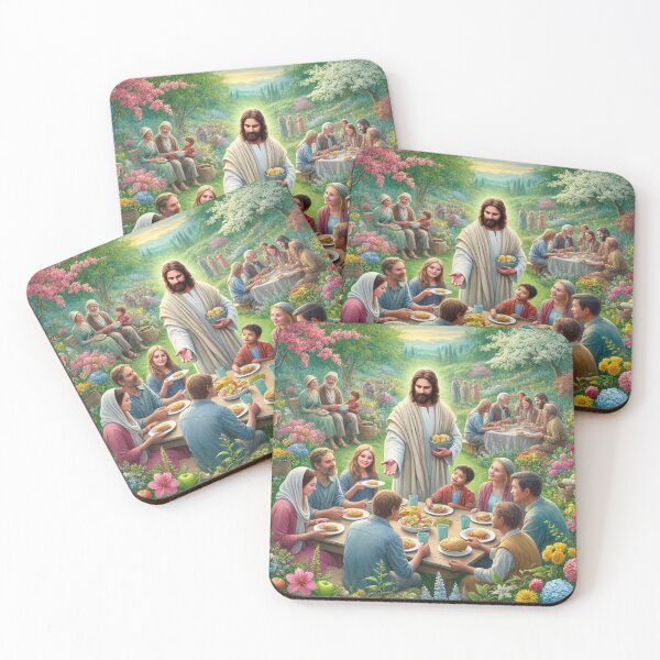 Item preview, Jesus having a meal with family  designed and sold by JesusClub.