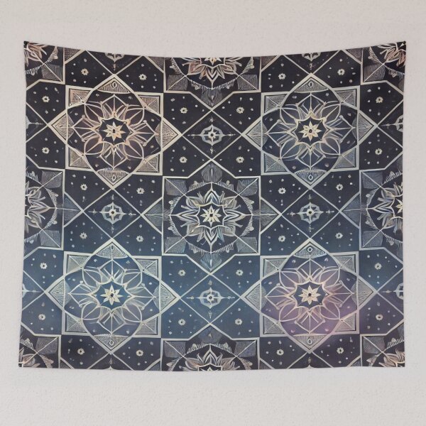 Item preview, Minimalist Snowflake Geometry with Cosmic Effects designed and sold by Imaginarium of Chaos falcon88 .