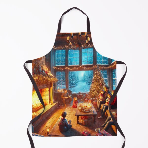 Item preview, Cozy Christmas Morning Together by the Fire designed and sold by GrizzlyCollective.
