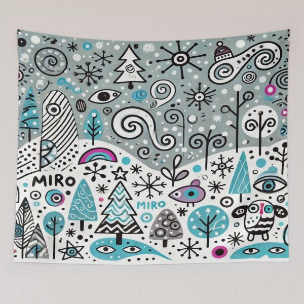 Item preview, Whimsical Snowy Landscape with Doodles designed and sold by Imaginarium of Chaos falcon88 .