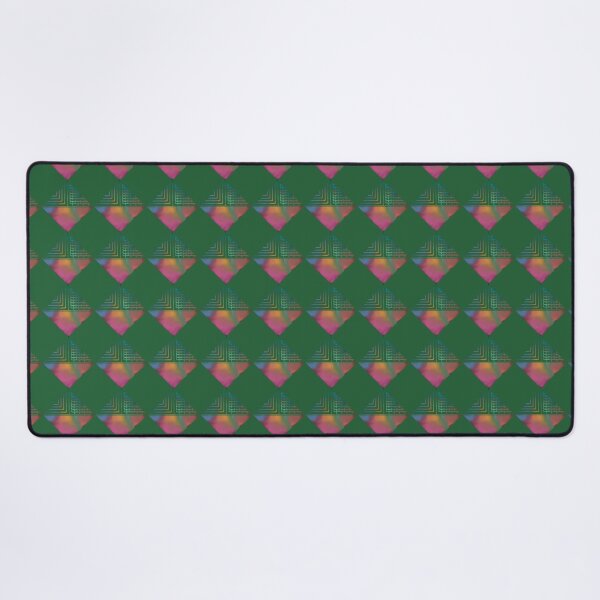 Item preview, Geometrical pattern green diamond designed and sold by ShwethaSSK.