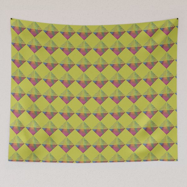 Item preview, Geometrical pattern yellow diamond designed and sold by ShwethaSSK.