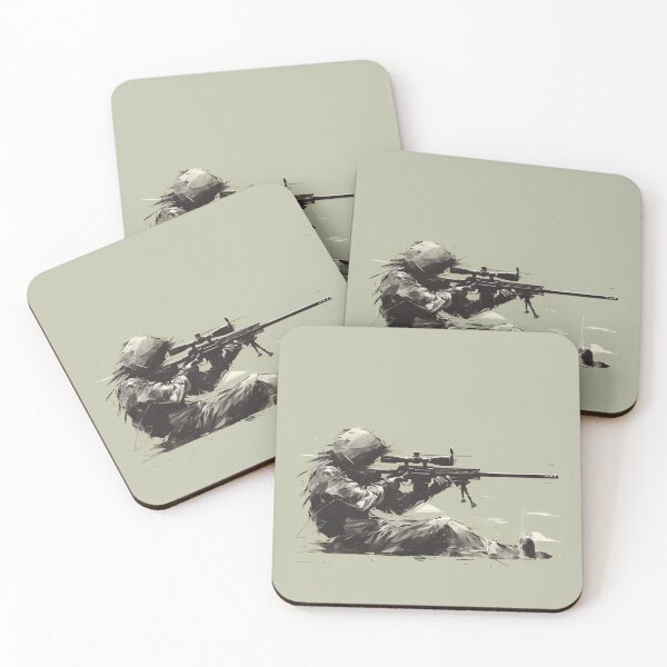 Item preview, Minimalist Sniper Silhouette Art designed and sold by Windy-market.