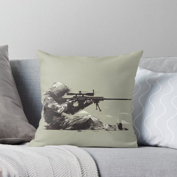 Item preview, Minimalist Sniper Silhouette Art designed and sold by Windy-market.