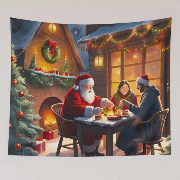 Item preview, Santa’s Coffee Break During Christmas Deliveries designed and sold by GrizzlyCollective.