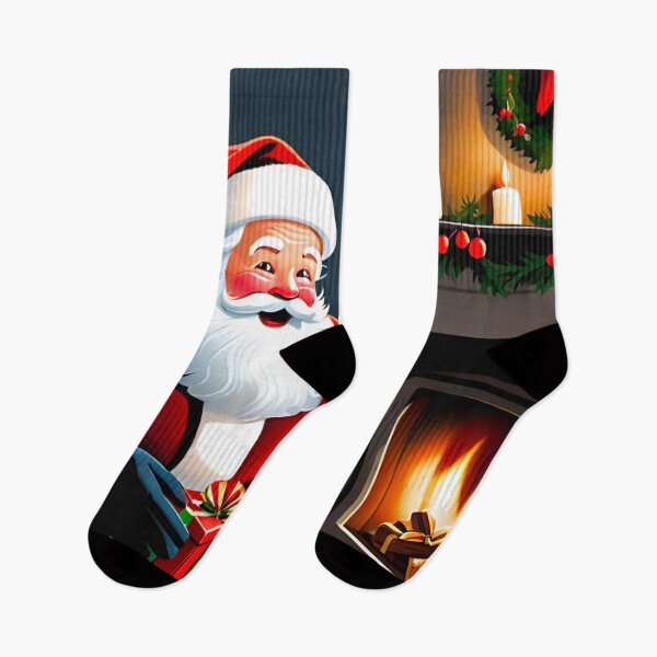 Item preview, Santa Delivers Precious Gift on Christmas Eve designed and sold by GrizzlyCollective.