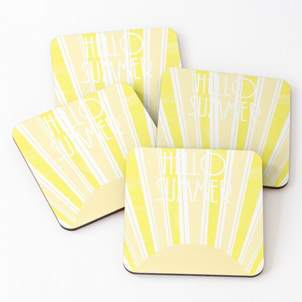Item preview, Bright Summer Design with Sunburst and 'Hello Summer' Text designed and sold by Beautiful art store.