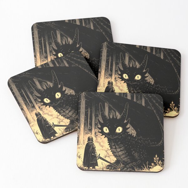 Item preview, Courage Lives in the Curious - Dark Fantasy Medieval Illustration designed and sold by Wilder Designs.