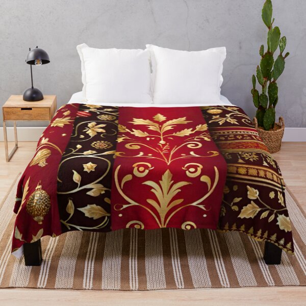 Item preview, Elegant Christmas Red and Gold Pattern designed and sold by GrizzlyCollective.