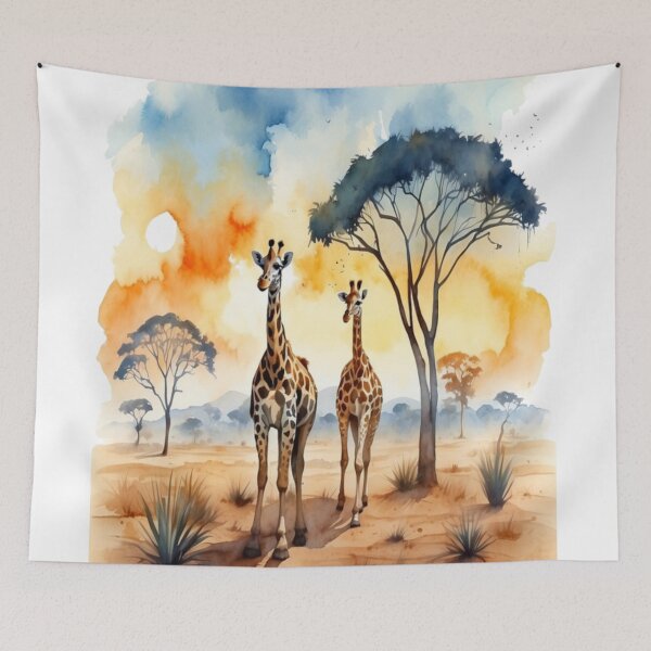 Item preview, AWP PDP AFRICA 13 WATER COLOR GIRAFFE designed and sold by Infopreneur1231.